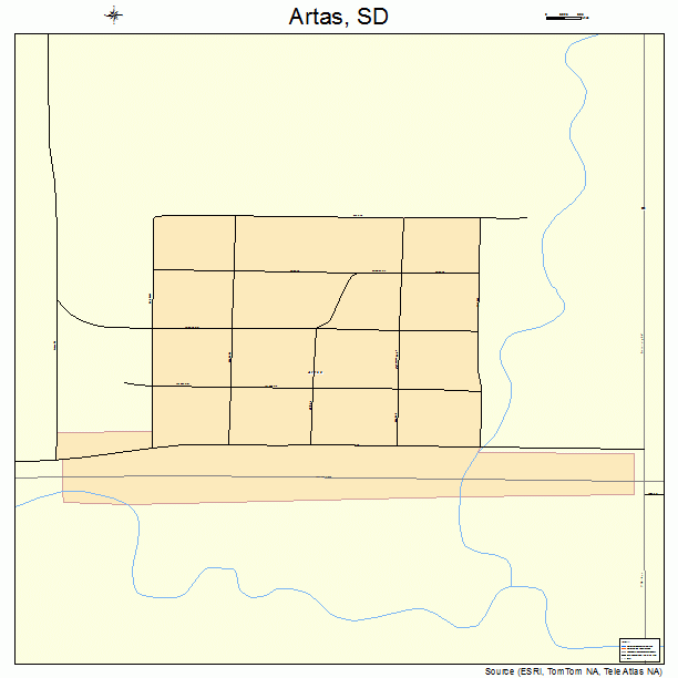 Artas, SD street map