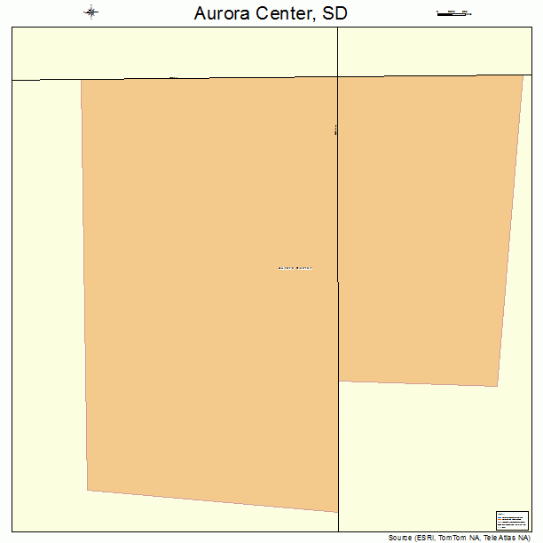 Aurora Center, SD street map