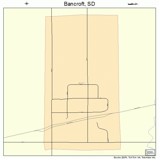 Bancroft, SD street map