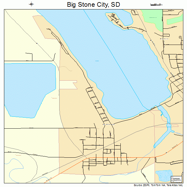 Big Stone City, SD street map