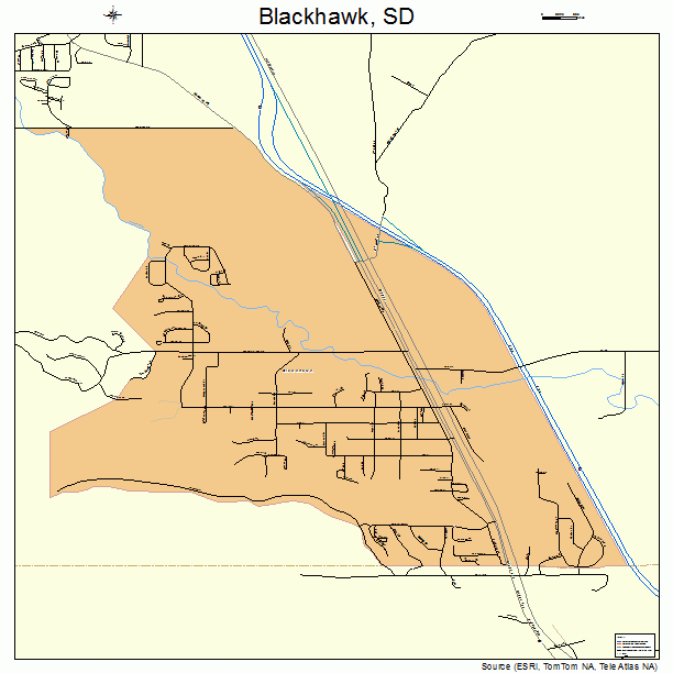 Blackhawk, SD street map