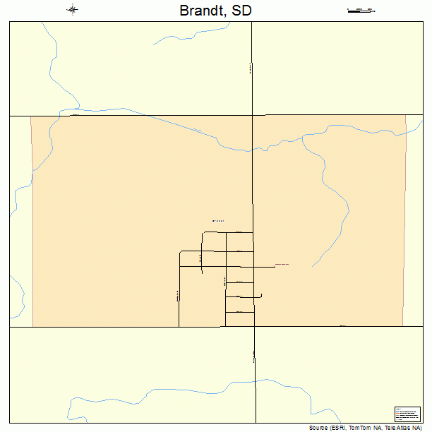 Brandt, SD street map