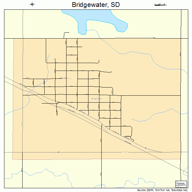 Bridgewater, SD street map