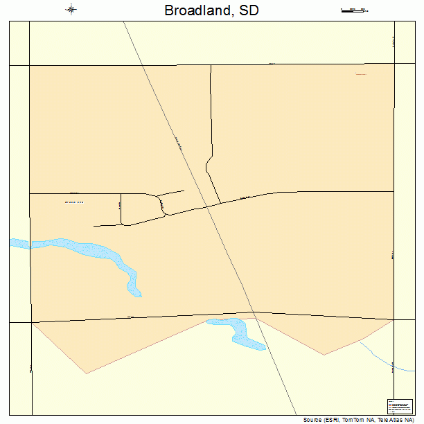 Broadland, SD street map