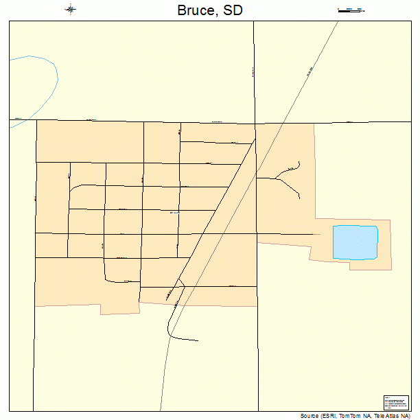 Bruce, SD street map