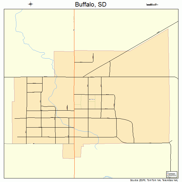 Buffalo, SD street map