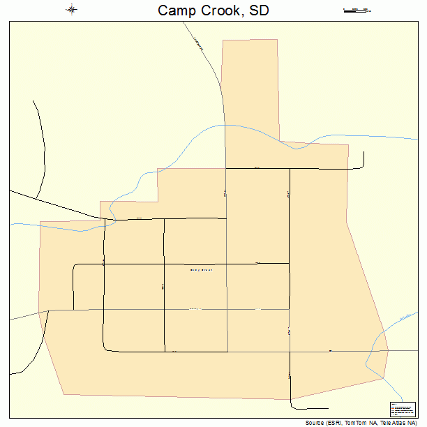 Camp Crook, SD street map