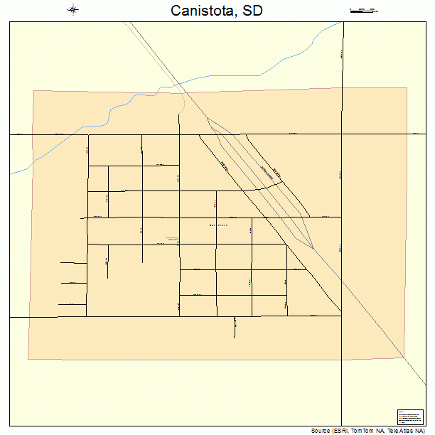 Canistota, SD street map