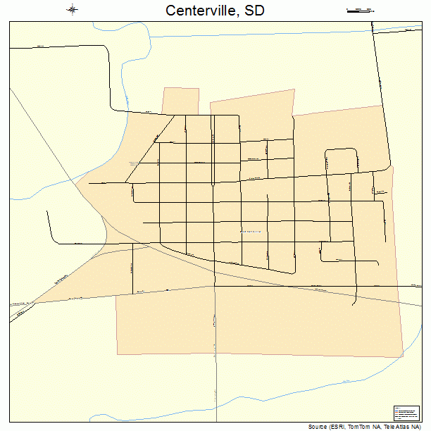 Centerville, SD street map