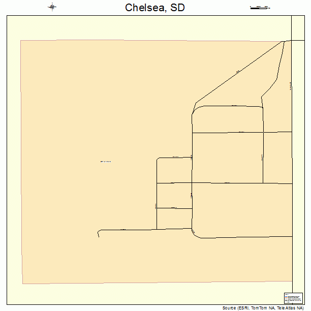 Chelsea, SD street map