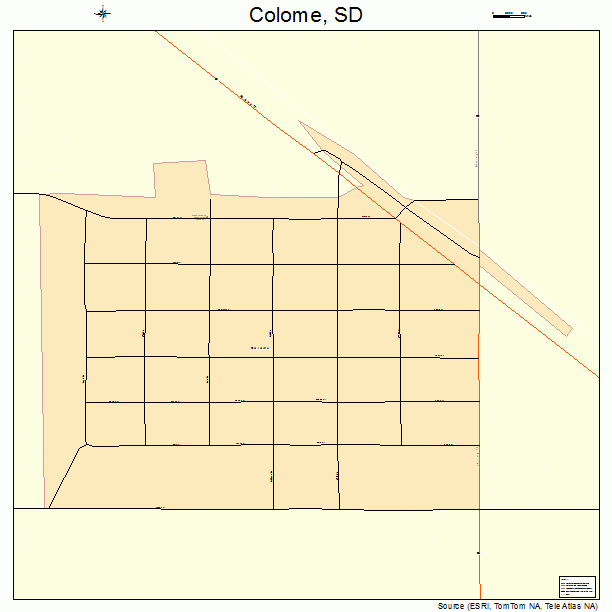 Colome, SD street map