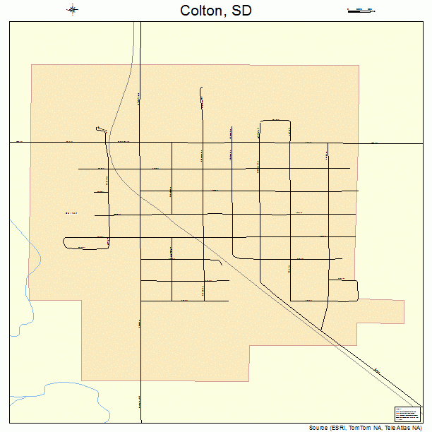 Colton, SD street map