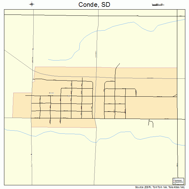 Conde, SD street map