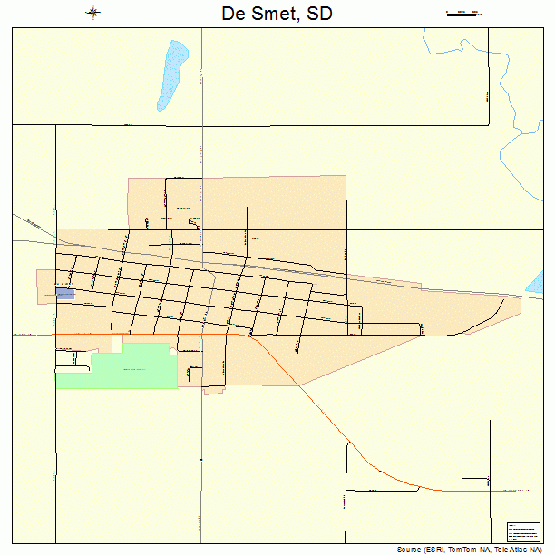 De Smet, SD street map