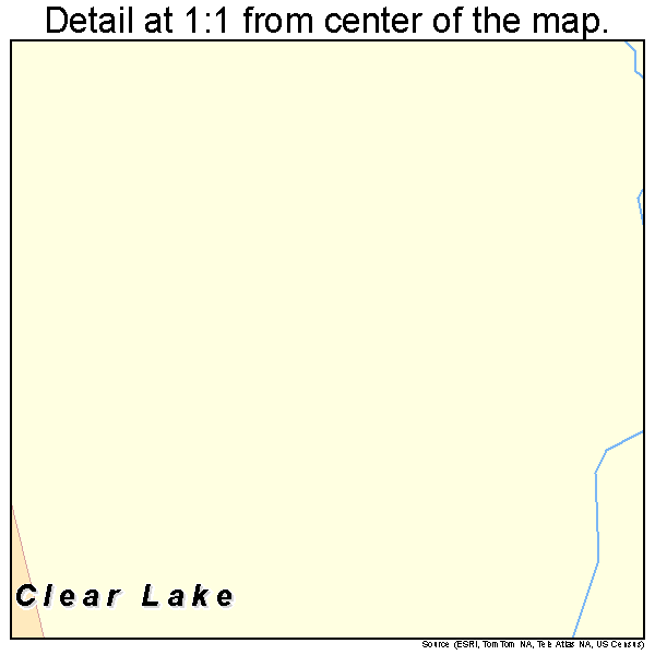 Clear Lake, South Dakota road map detail