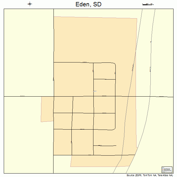 Eden, SD street map