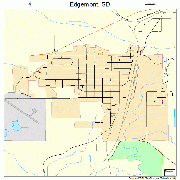Edgemont, SD street map