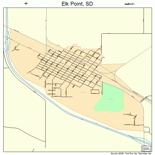 Elk Point, SD street map
