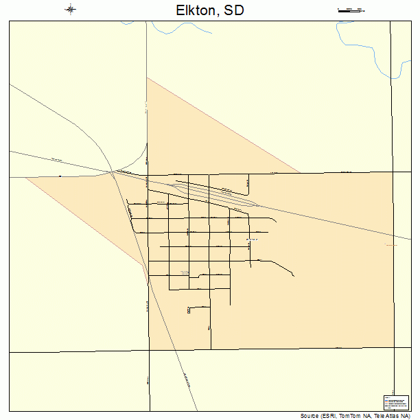 Elkton, SD street map