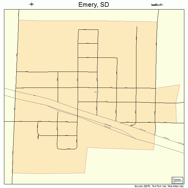 Emery, SD street map