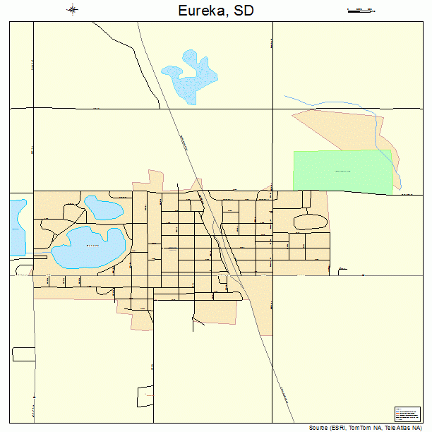 Eureka, SD street map