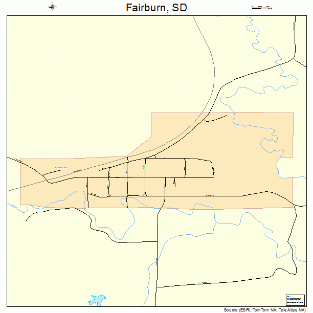 Fairburn, SD street map