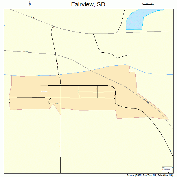 Fairview, SD street map