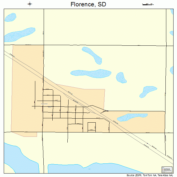 Florence, SD street map