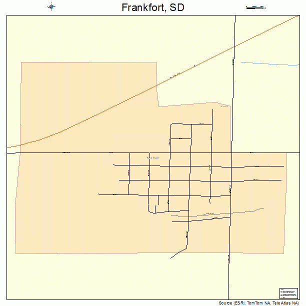 Frankfort, SD street map