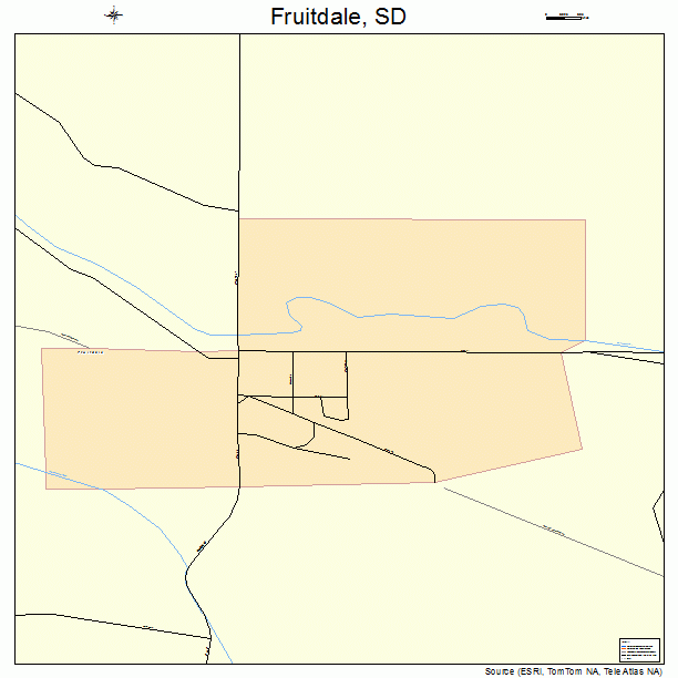 Fruitdale, SD street map