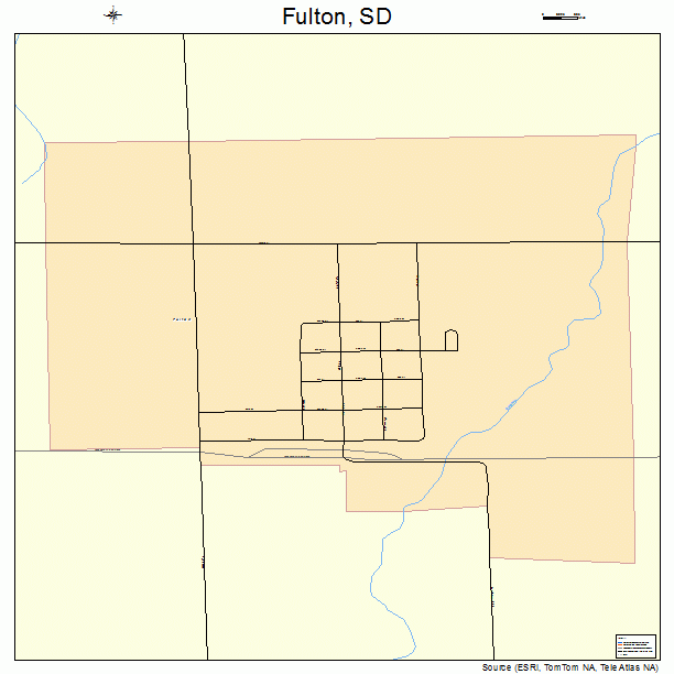 Fulton, SD street map