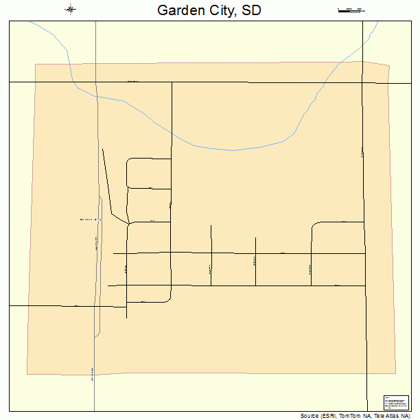 Garden City, SD street map