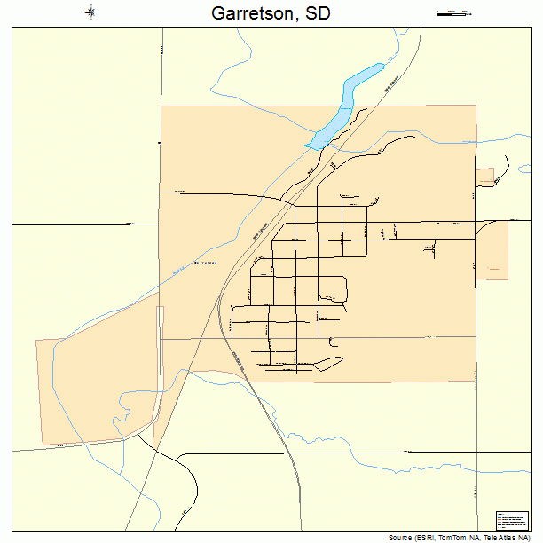 Garretson, SD street map
