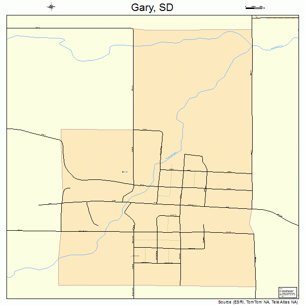 Gary, SD street map