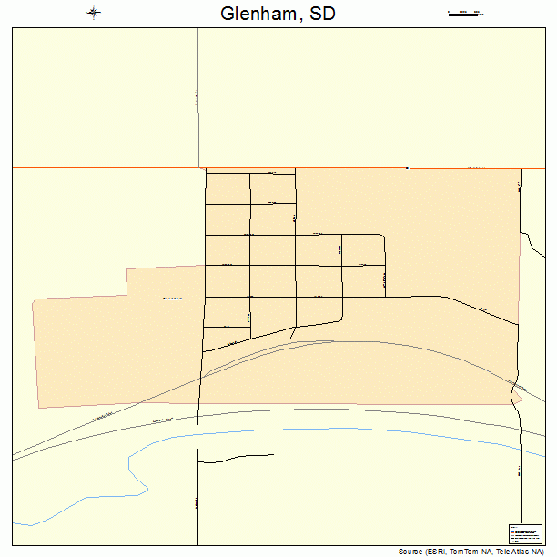 Glenham, SD street map