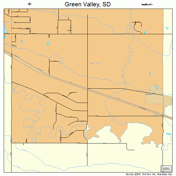 Green Valley, SD street map
