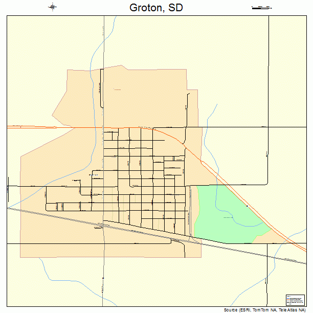 Groton, SD street map