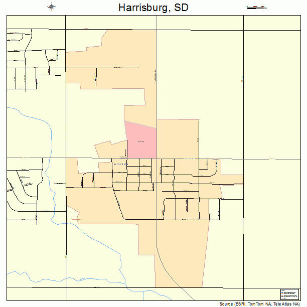 Harrisburg, SD street map