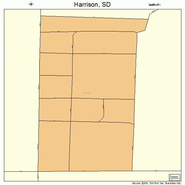 Harrison, SD street map