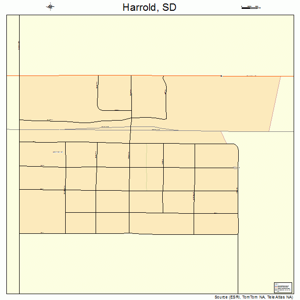 Harrold, SD street map