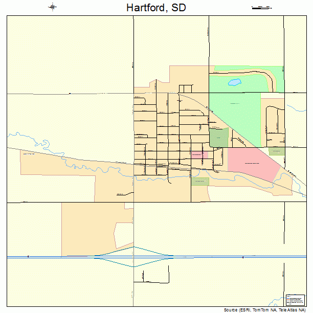 Hartford, SD street map