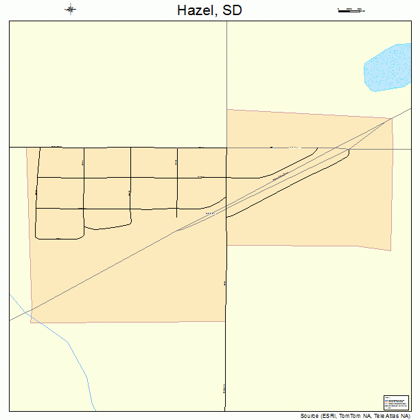 Hazel, SD street map