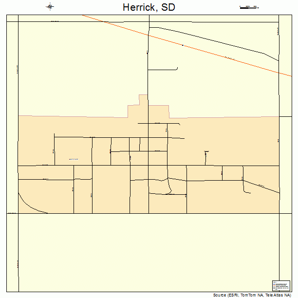 Herrick, SD street map