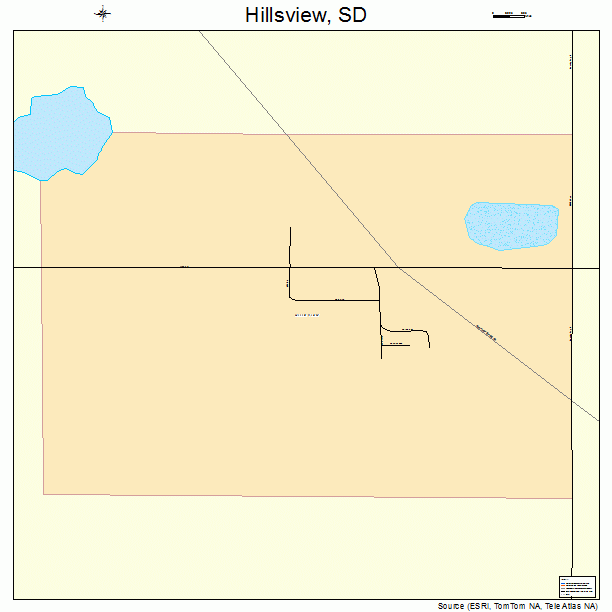 Hillsview, SD street map