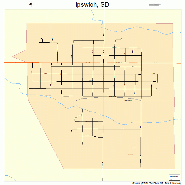 Ipswich, SD street map