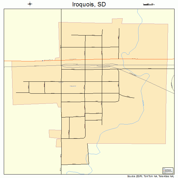 Iroquois, SD street map