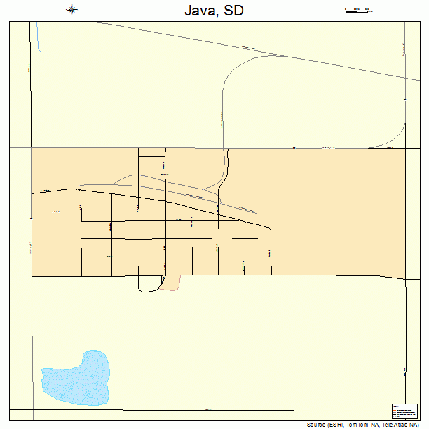 Java, SD street map