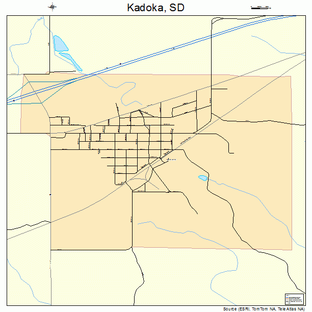 Kadoka, SD street map