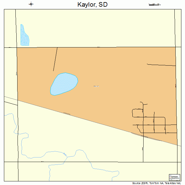 Kaylor, SD street map