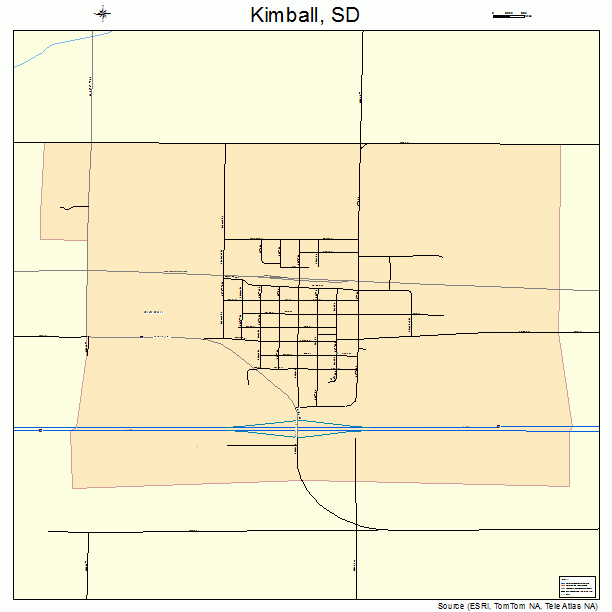 Kimball, SD street map
